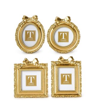 Gold Mini Photo Frame with Accent Bow