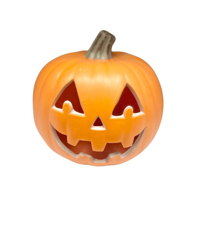 Small Halloween Lighted Pumpkin