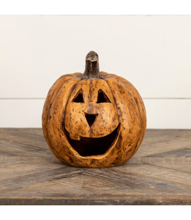 8" Terracotta Big Mouth Pumpkin