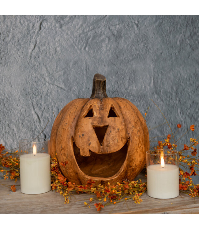 11" Terracotta Big Mouth Pumpkin