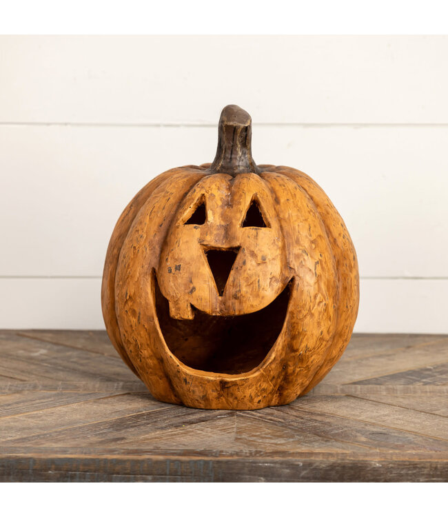 11" Terracotta Big Mouth Pumpkin