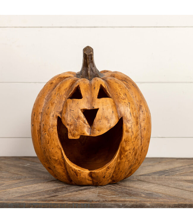 15" Terracotta Big Mouth Pumpkin