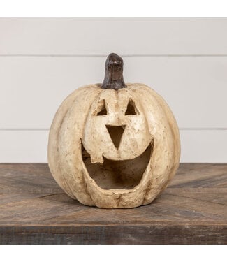 11" White Big Mouth Pumpkin