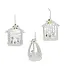 Spun Glass Nativity Ornament Set