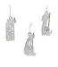 Spun Glass Nativity Ornament Set
