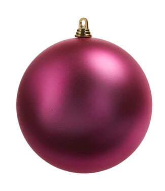 10" Matte Fuchsia Ball Ornament