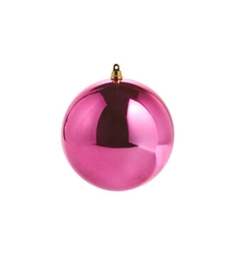 6" Shiny Fuchsia Ball Ornament
