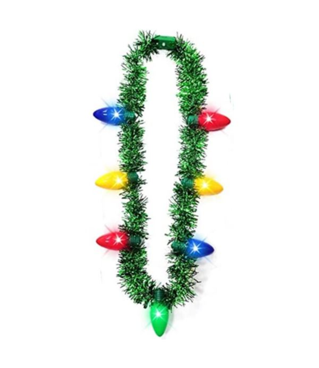 Light Up Tinsel Necklace