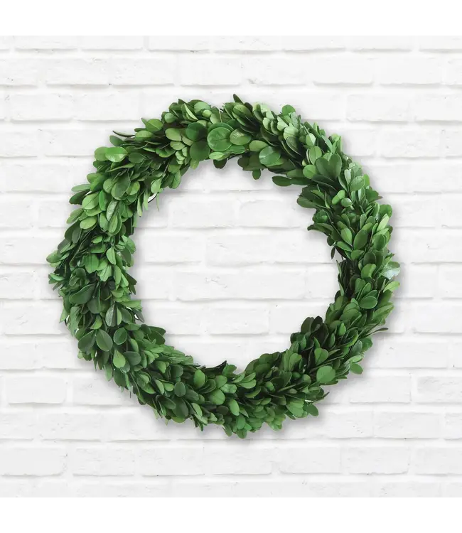 Round Preserved Boxwood Wreath