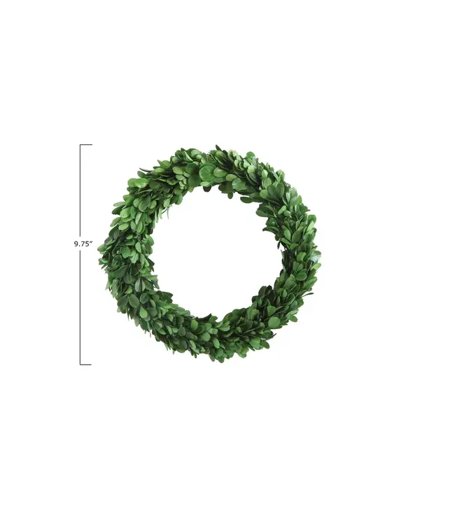 Round Preserved Boxwood Wreath