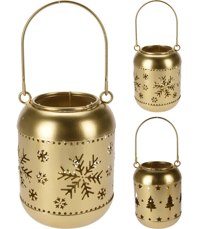 Lantern Gold 12x16cm