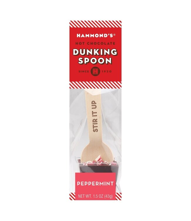 Peppermint Dark Chocolate Dunking Spoon 1.5oz