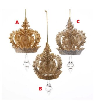 Gold and Silver Crown Ornament