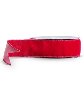 2.5" x 10 Yds Fuschsia Pink Velvet Ribbon