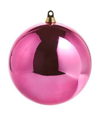 10" Shiny Fuchsia Ball Ornament