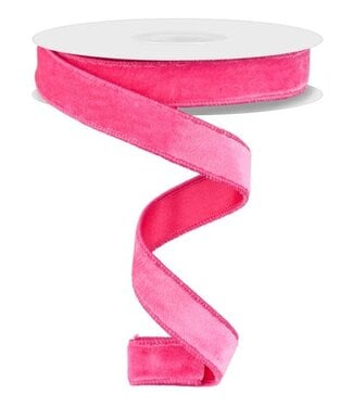 7/8"x10yd Hot Pink Deluxe Velvet/Satin Backing
