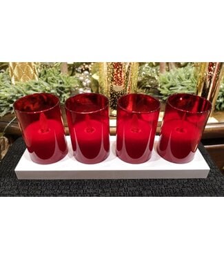 Votive With Charger No Timer - Sold as Set