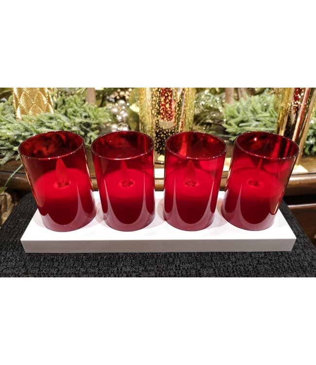 Votive With Charger No Timer - Sold as Set