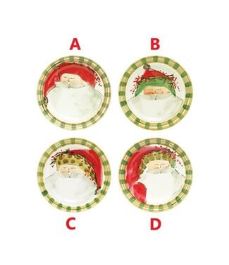 VIETRI Old St. Nick Round Salad Plates