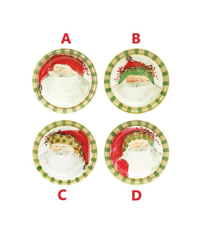 VIETRI Old St. Nick Round Salad Plates