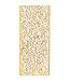 2.5 Inch Web Mesh Metallic Wired Edge Gold Ribbon