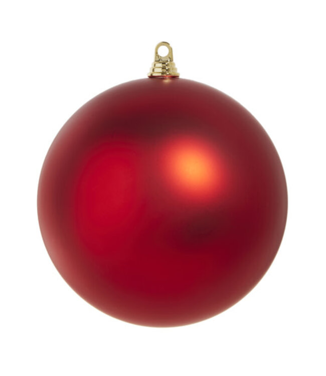 10" Matte Red Ball Ornament