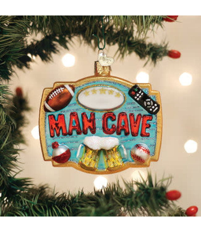 OLD WORLD CHRISTMAS Man Cave Ornament