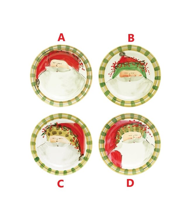 VIETRI Old St. Nick Dinner Plates