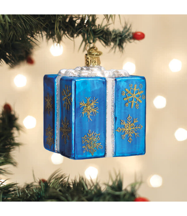 OLD WORLD CHRISTMAS Hanukkah Gift Box Ornament