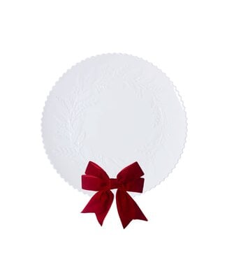 Platter Embossed Wreath
