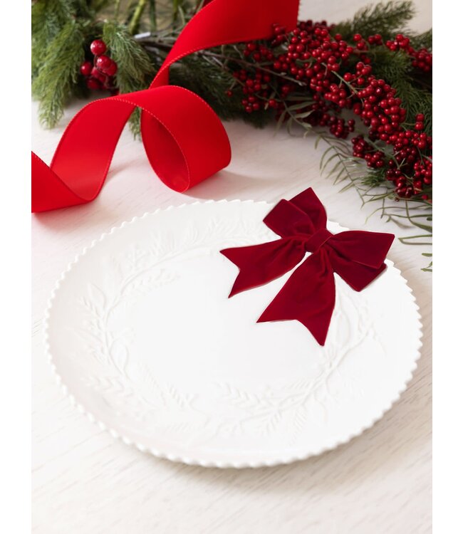 Platter Embossed Wreath