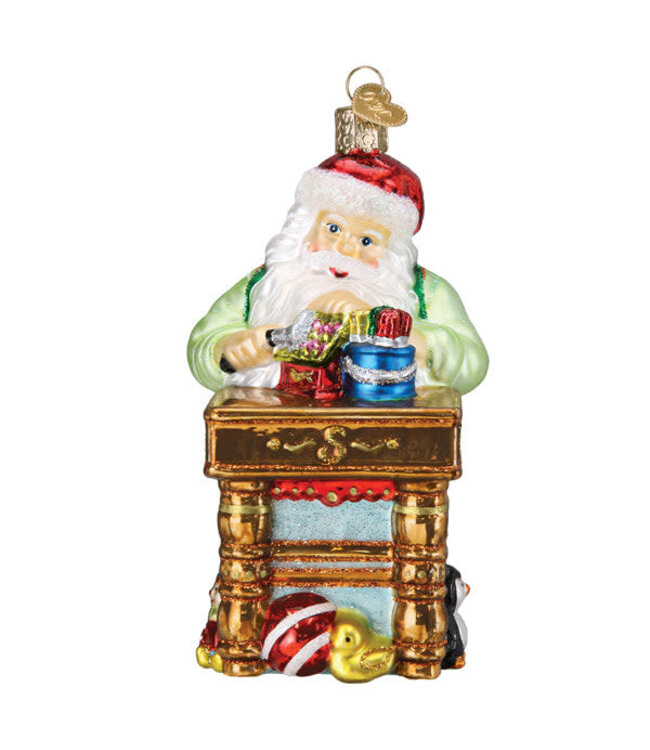 OLD WORLD CHRISTMAS Workshop Santa Ornament