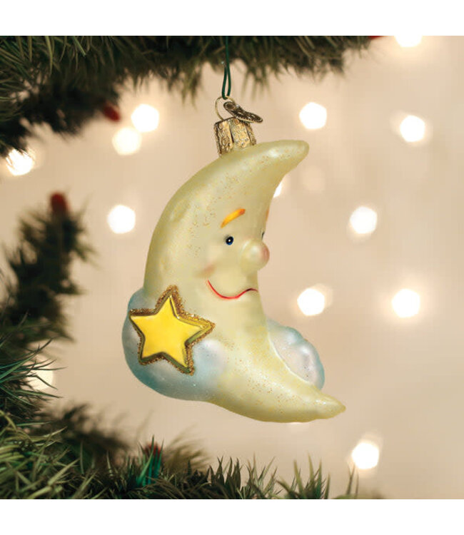 OLD WORLD CHRISTMAS Mister Moon Ornament