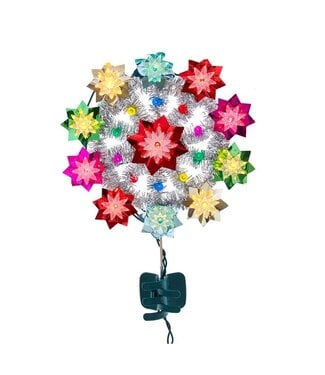 11" UL 11-Light Multicolored Retro Reflector Treetop