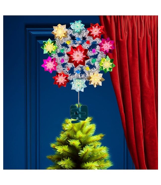 11" UL 11-Light Multicolored Retro Reflector Treetop