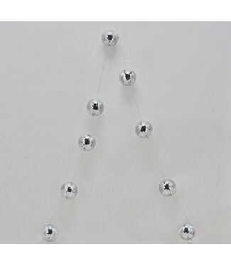 Christmas Ornament Garland Silver