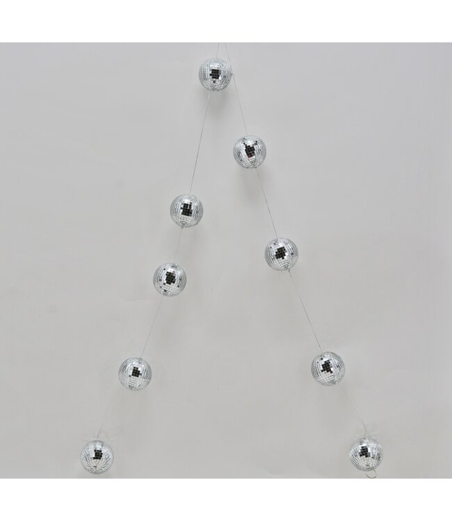 Christmas Ornament Garland Silver