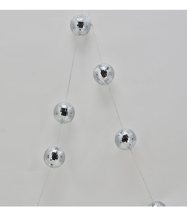 Christmas Ornament Garland Silver