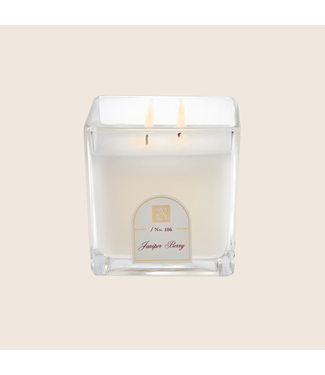 AROMATIQUE 12 Oz Juniper Berry - Cube Glass Candle
