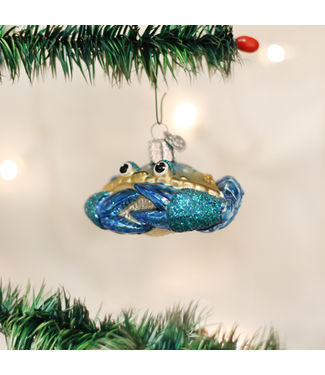 OLD WORLD CHRISTMAS Blue Crab Ornament