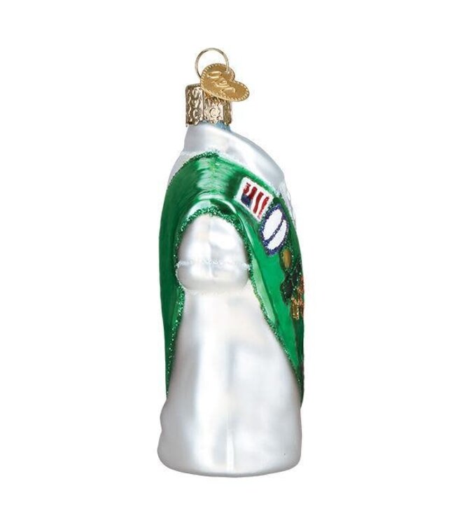 OLD WORLD CHRISTMAS Girl Scout Uniform Ornament