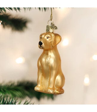 OLD WORLD CHRISTMAS Yellow Labrador Ornament