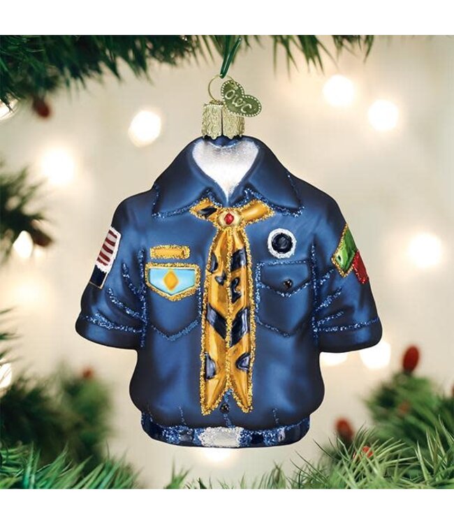 OLD WORLD CHRISTMAS Scout Uniform Ornament