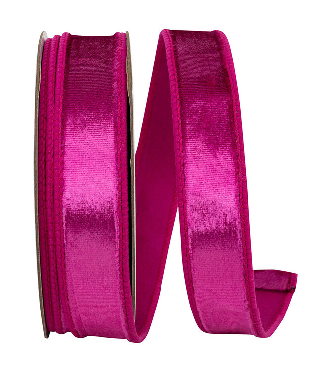 1 Inch Designer Plush Velvet Elite Wired Edge Ribbon