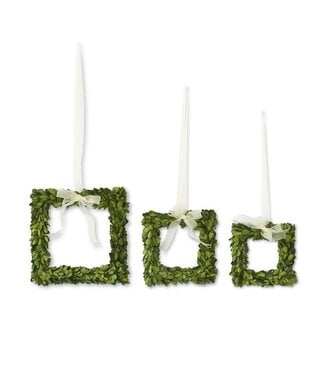 Preserved Boxwood Square Wreaths