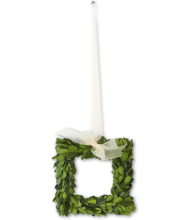 Preserved Boxwood Square Wreaths