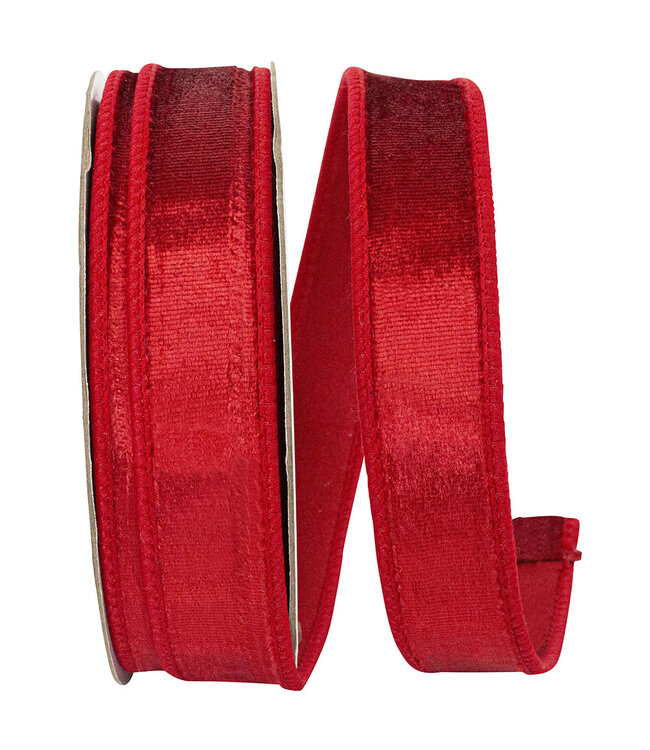 1 Inch Designer Plush Velvet Elite Wired Edge Ribbon