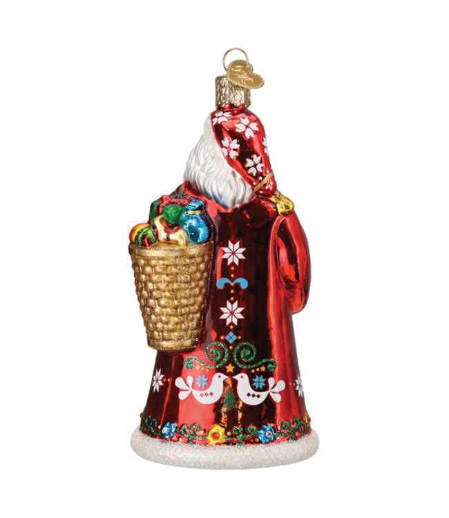 OLD WORLD CHRISTMAS Norwegian Santa Ornament