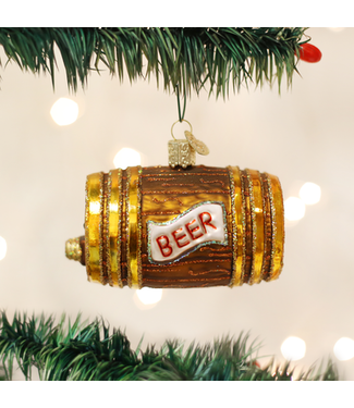 OLD WORLD CHRISTMAS Beer Keg Ornament