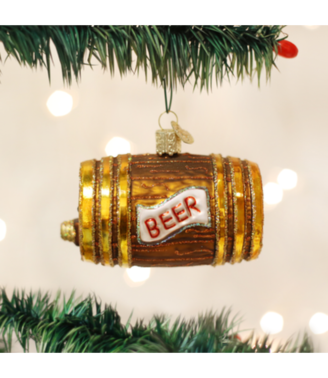 OLD WORLD CHRISTMAS Beer Keg Ornament